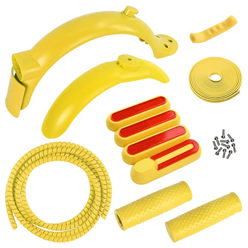 Fender Kits For Xiaomi M365 1s Pro Pro 2 Mi3 Electric Scooter Rear Mudguard Accessories Silicone Gel Brake Handle Lever