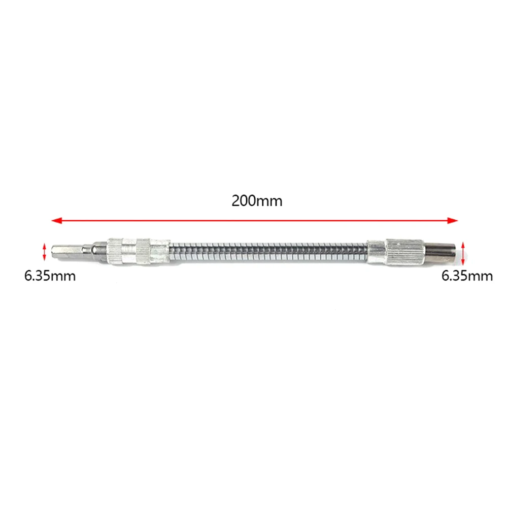 Extension Bit Holder Extend Rod Flexible Screwdriver Hexagon Metal Ratchet Replacement 1 4inch 150 200 300 400mm