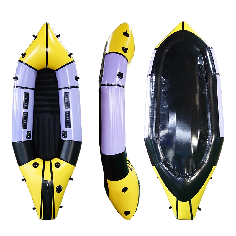 Durable 420D TPU Packraft OEM Brand Design Cheap Inflatable Pack Raft For Beginners XPD Inflatable Drifting Boat For River Rafti
