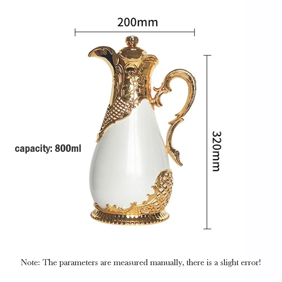 2024 New Arabian Vacuum Flask 800ml Middle Eastern Style Restaurant Home Glass Liner Hot Water Kettle 24 Hours Thermos Bottle - view 4