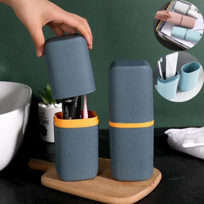 Portable Outdoor Travel Toothbrush Holder Camping Toothbrush Storage Organizer Toothpaste Box Household Supplies