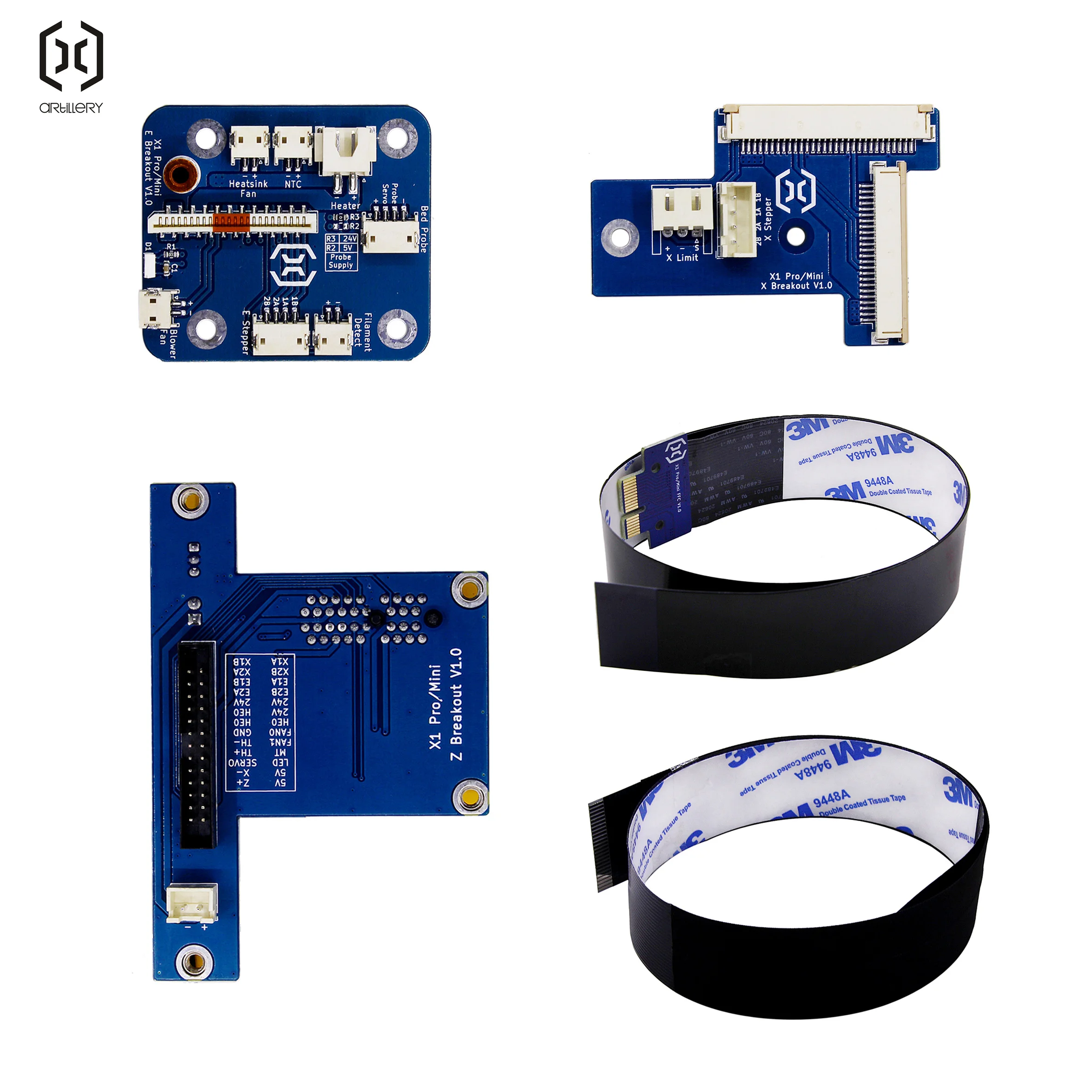 ArtillerySidewinder-impresora 3D X3Plus/Pro, extrusora, PCBCable kit