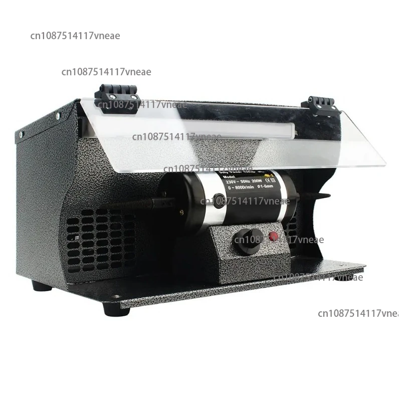 

200W Jewelry Polishing Machine with LED Light Desktop Gemstone Polishing Tool for Metal, Silver, Gold, Jewelry Making Equipment