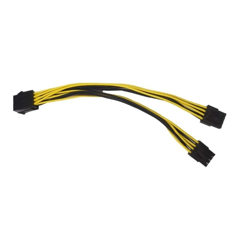 8Pin ذكر إلى مزدوج 8Pin أنثى مهائي كابلات وحدة المعالجة المركزية 8 دبوس إلى الرسومات بطاقة الفيديو فاصل الطاقة 8Pin ذكر إلى 8Pin #5