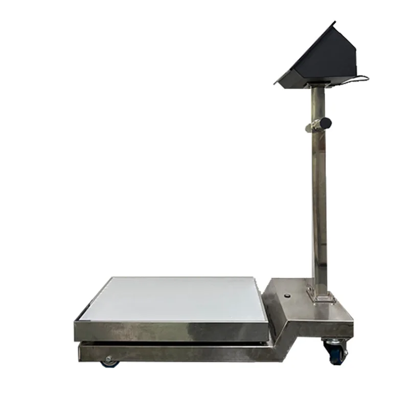 

Commercial 500kg high-precision industrial weighing table scale computer system hand push universal wheel electronic scale