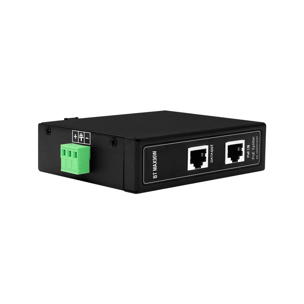 Imagem -03 - Divisor Industrial do Poe do Gigabit Tensão Ajustável ou Opcional Din 90w 12 24 48v