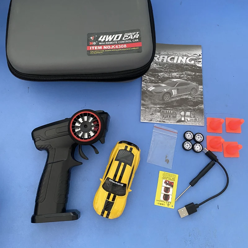 

WLToys RC Drift Car 1/43 4WD Автомобиль с дистанционным управлением Высокоскоростной полноприводный радиоуправляемый мини-гоночный автомобиль Модель игрушки для мальчика в подарок