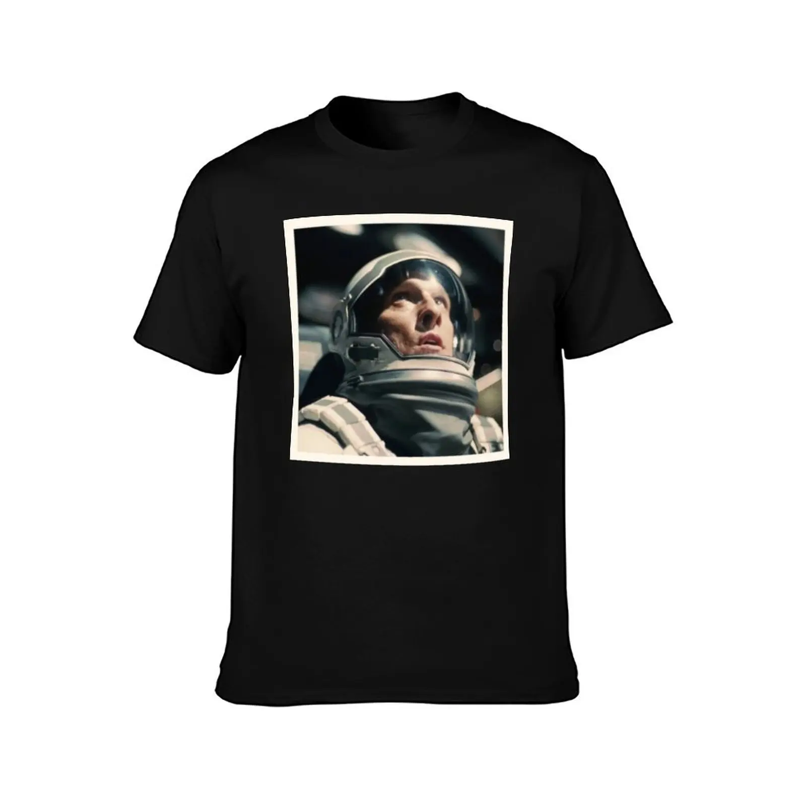 Interstellar Interstellar Interstellar T-Shirt Basic Solid Color Short Sleeve Cotton Top