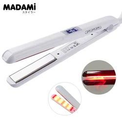 Hair Care Iron Infrared Ultrasonic Cold Keratin Treatment Argan Oil Smooth Hair Flat Irons Recover Damaged Tool Dual Voltage