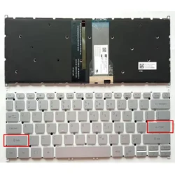 US Backlit Laptop Keyboard For Acer Swift SFX14-41G Silver with Power