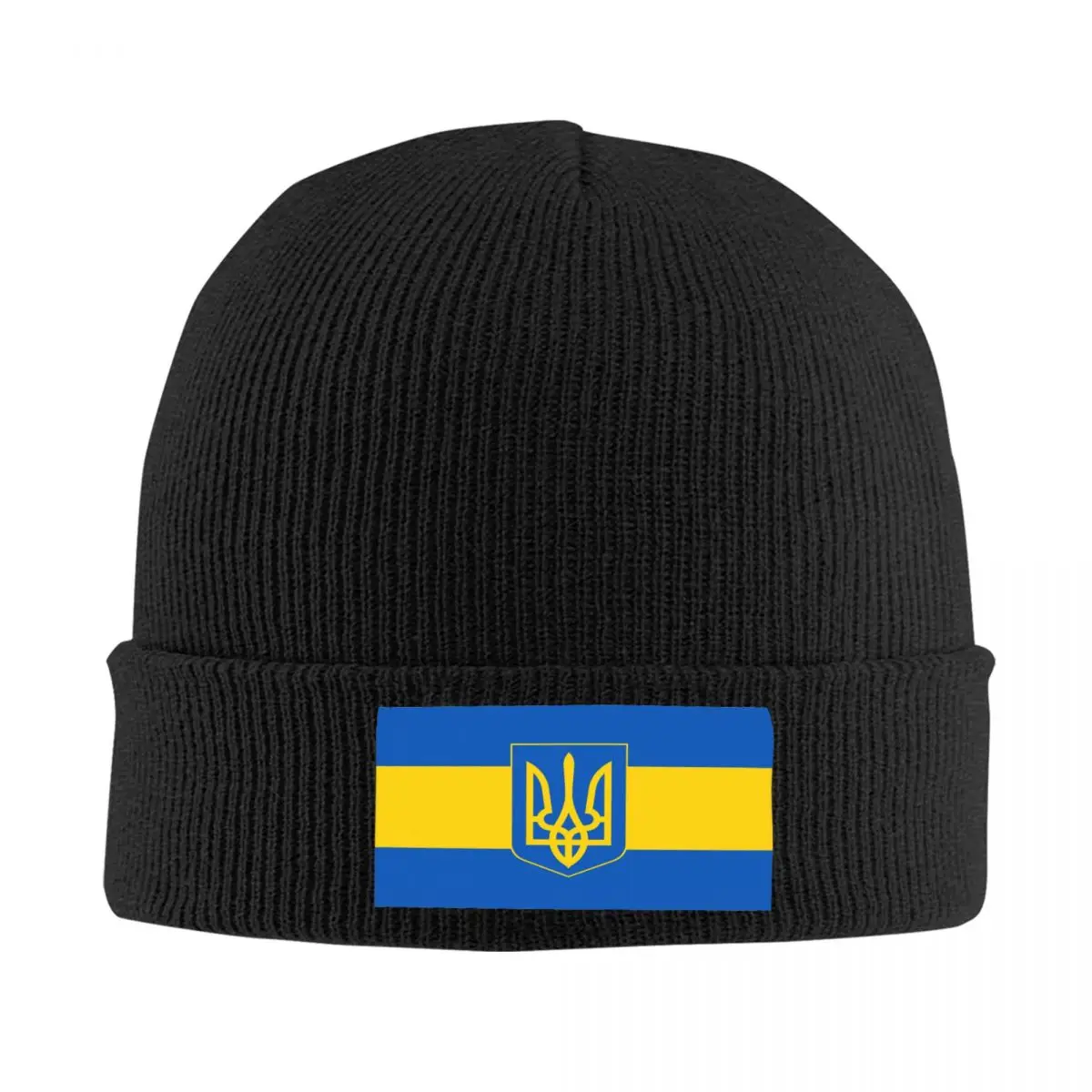 Ukraine National Flag Knit Hat Beanies Autumn Winter Hats Warm Casual Caps for Men Women