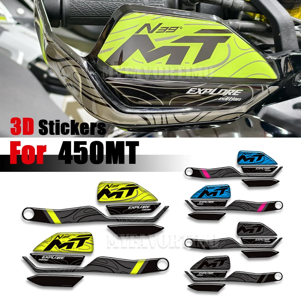 

Motorcycle CF MOTO Protector Tank Pad Grips Kit Knee Fairing Fender 3D Stickers Decals For CFMOTO 450MT 450 MT Adventure
