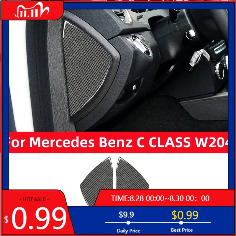 

Внутренние наклейки для Mercedes Benz C CLASS W204 2007-2014, декоративные наклейки из углеродного волокна с обеих сторон приборной панели Inter