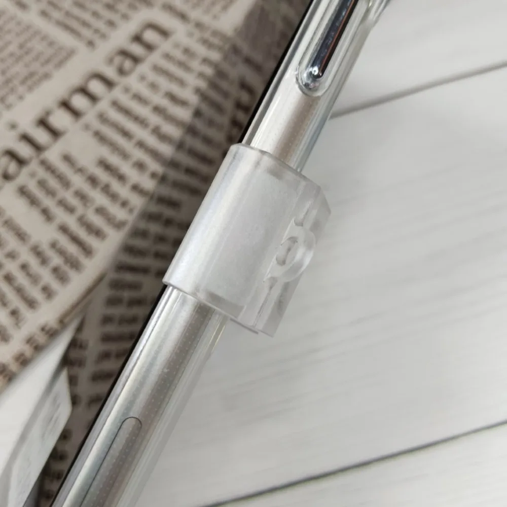 Telefon Fester Rahmen Transparenter Telefon-Rückenclip Verstellbarer transparenter Telefon-Clip-Halter Universal Wave Style Telefon-Rückseite Halterung