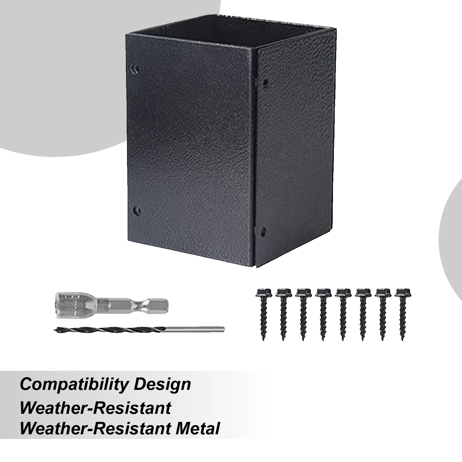 

Post Brackets Adjustable Metal Protector Feet Stainless Steel Heavy Duty Fence Post Base With Screws For Deck Railing Mailbox