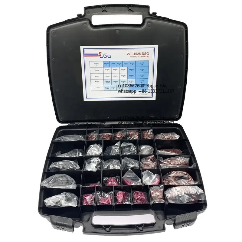 Multiple Size 270-1528 2701528 O-Ring Set Box Nitrile NBR O Ring Seal Kit for Excavator Repair Service Oring