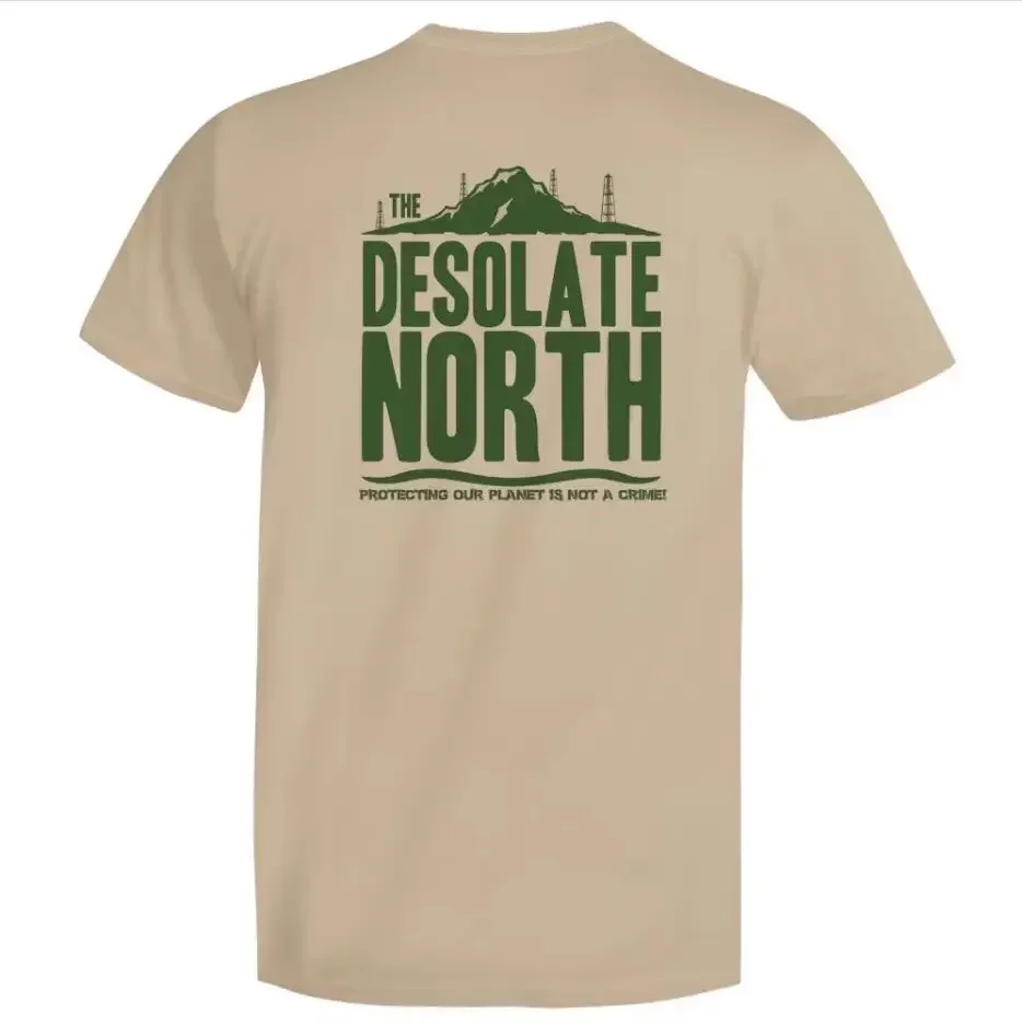 The Desolate North One Tribe T-Shirt Anti-Fracking Dapl Shale Gas Fashion Short Sleeve Comfortable Male T-Shirt