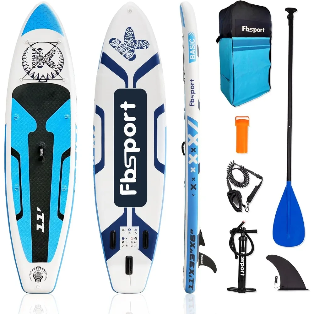 2024 New 11' Premium Stand Up Paddle Board, Yoga Board with SUP Accessories & Carry Bag