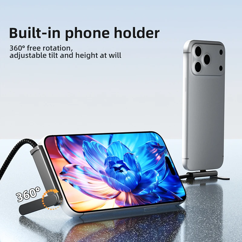 DOONJIEY USB C to DisplayPort 1.4 Cable 8K@60Hz Type C to DP Mobile Phone Holder Video Cord For Thunderbolt 4/3 Laptop Projector