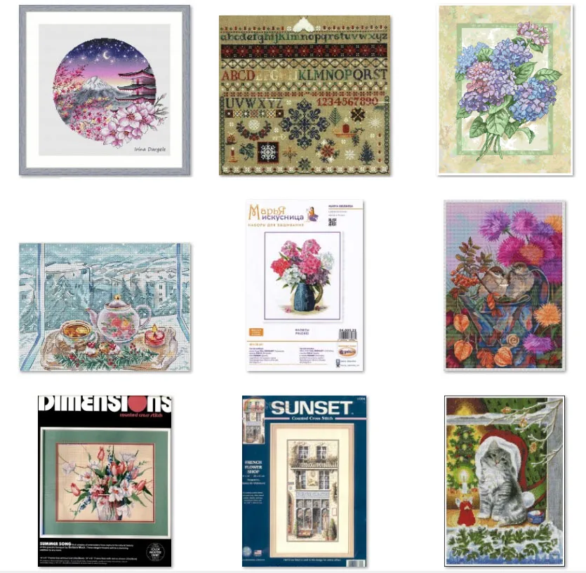 Top Quality Lovely Sparrows in the Autumn Garden Counted Cross Stitch Kit Cross Stitch Set Cotton  Embroidery Kits