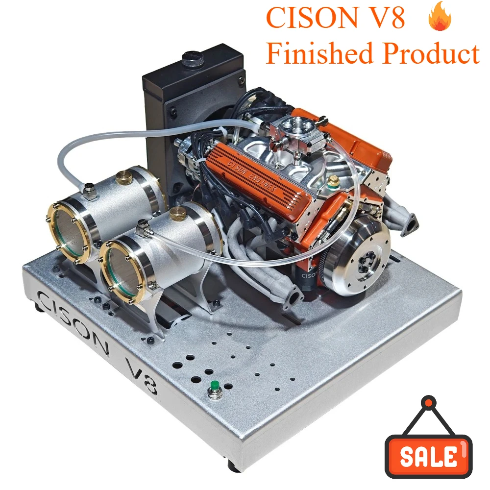 

Модель двигателя CISON V8 1/6, 44 куб. см, 8-цилиндровый, внутреннего сгорания, с водяным охлаждением, четырехтактный, игрушечная модель