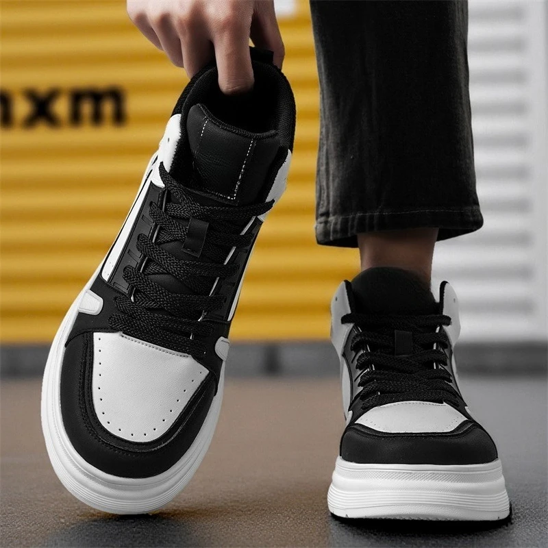 

High-top Versatile Trendy Hiking Casual Boots, Outdoor New Men's Shoes, Breathable Sneakers, Comfortable Flat Sole Sports Shoes
