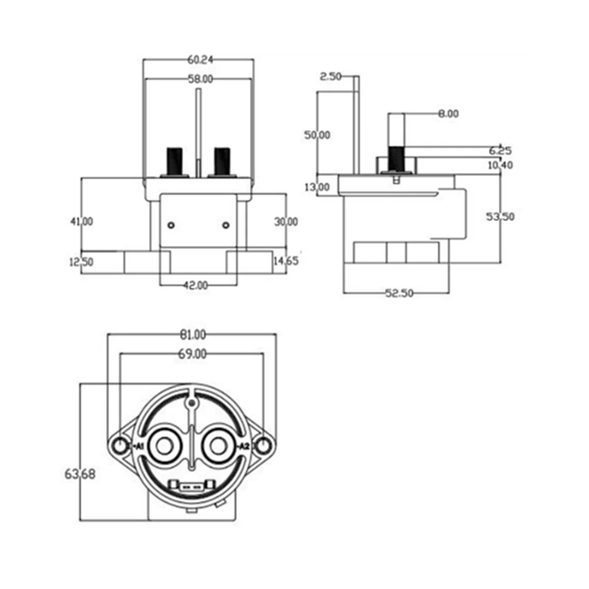 EV200A Vacuum High Voltage DC 12V Contactor 24V Automotive Relay Universal