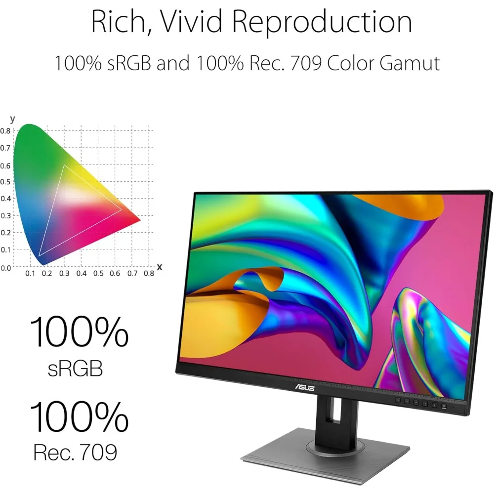 QV 27” WQHD (2560 x 1440) Monitor, 100% sRGB/Rec., IPS, DisplayPort HDMI DVI-D Mini DP