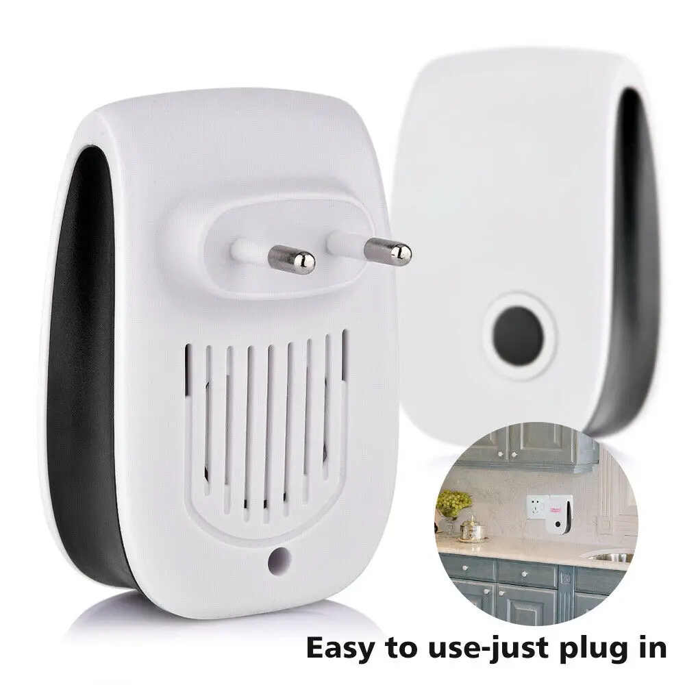 Ultrasonic Pest Repeller EU US Plug Insects Electronic Pest Repellent 360° Indoor Efficient Controls Spiders Repeller For Home