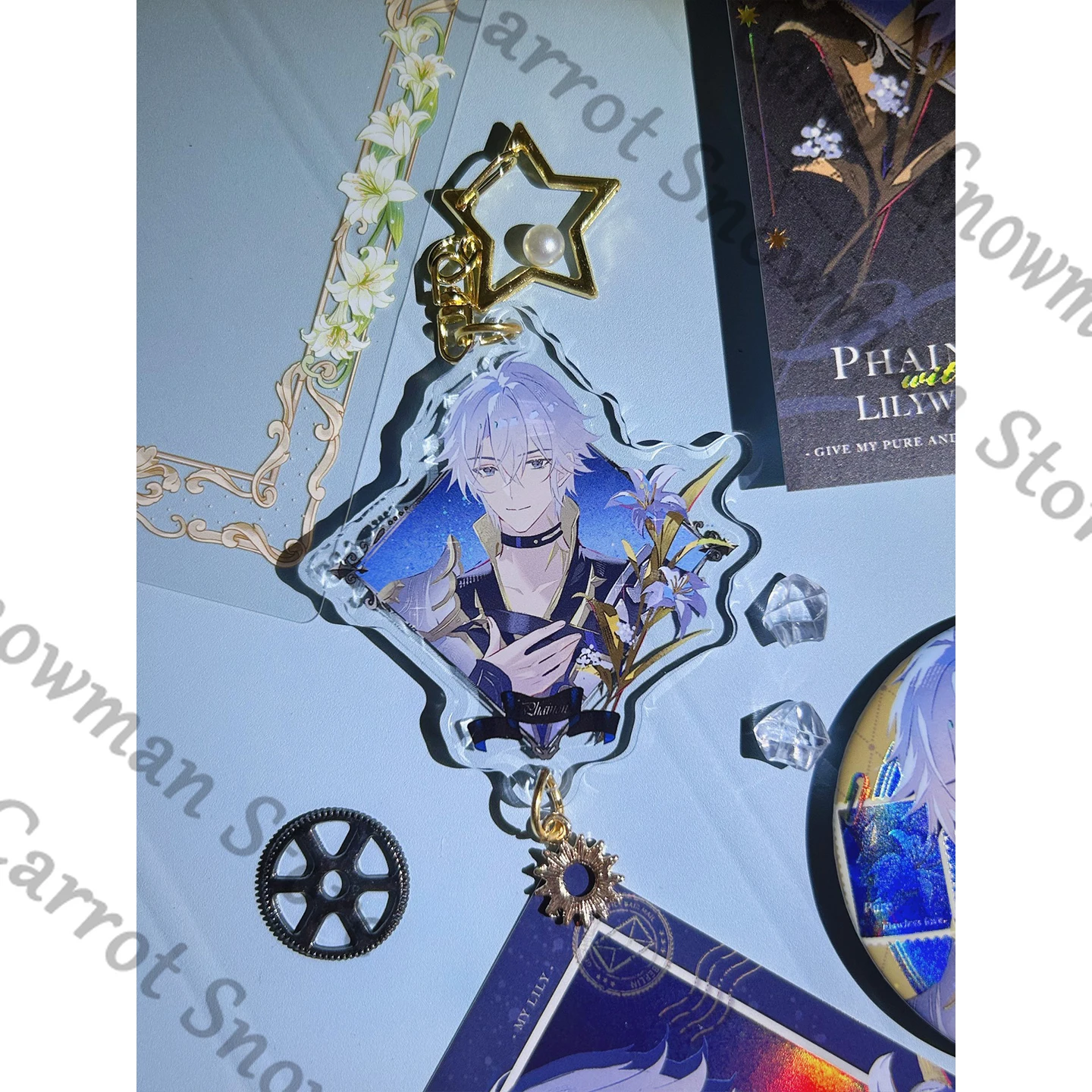 Anime Honkai: Star Rail Phainon Badge Tinplate Emblem Photo Paper Card Postcard Acrylic Keychain Pendant Cospaly Cartoon Gift
