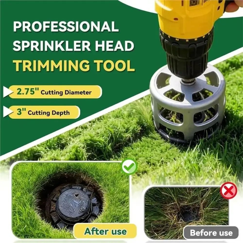 Stainless Steel Trimmer Sprinkler Head Engineered Efficiently Cuts Grass Cutter Sprinkler Head Tough Easy Attachment