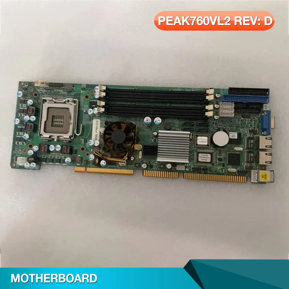 Industrial control computer motherboard PEAK760VL2 REV: D dual network ports