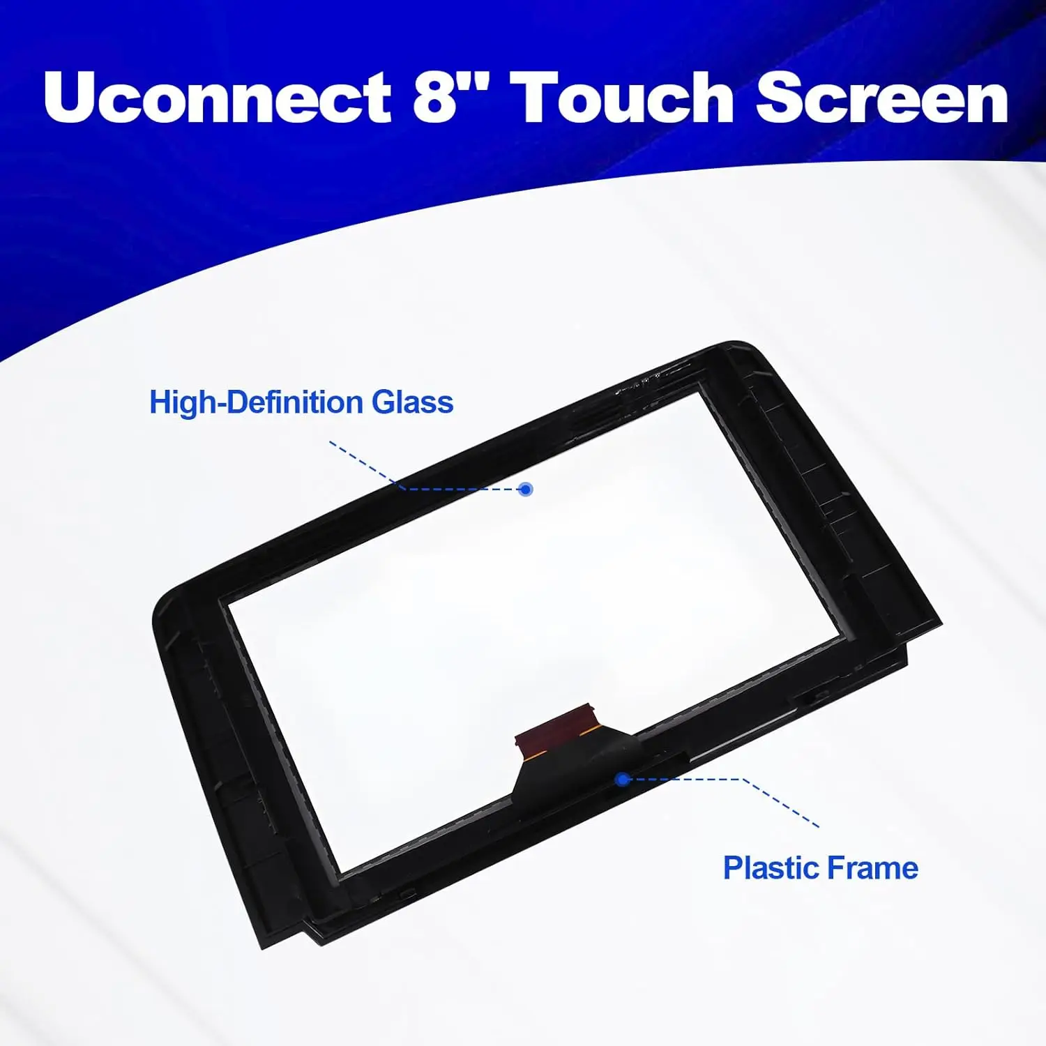 Uconnect 8' زجاج شاشة تعمل باللمس لمازدا CX-9 2016-2019 متوافق مع TK48-611J0 TK49-611JA #2