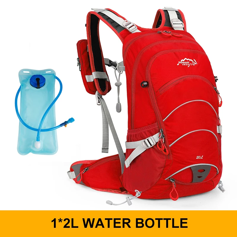 NONE Bergsteigen 20-Liter-Trinkrucksack für Herren, Sportweste, wasserdicht, Camping, Wanderrucksack mit Regenschutz 9