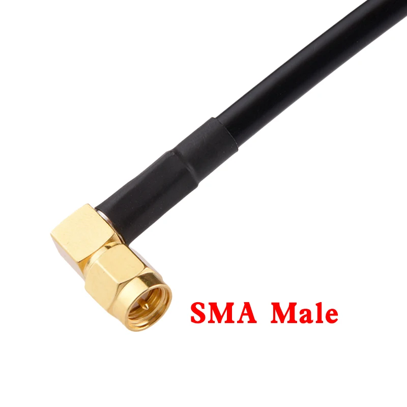 60/100cm Eightwood Ham Radio Antenna Extension Relocation Cable SMA Male to Female Low Loss RG58 Coaxial for Kenwood BaoFeng