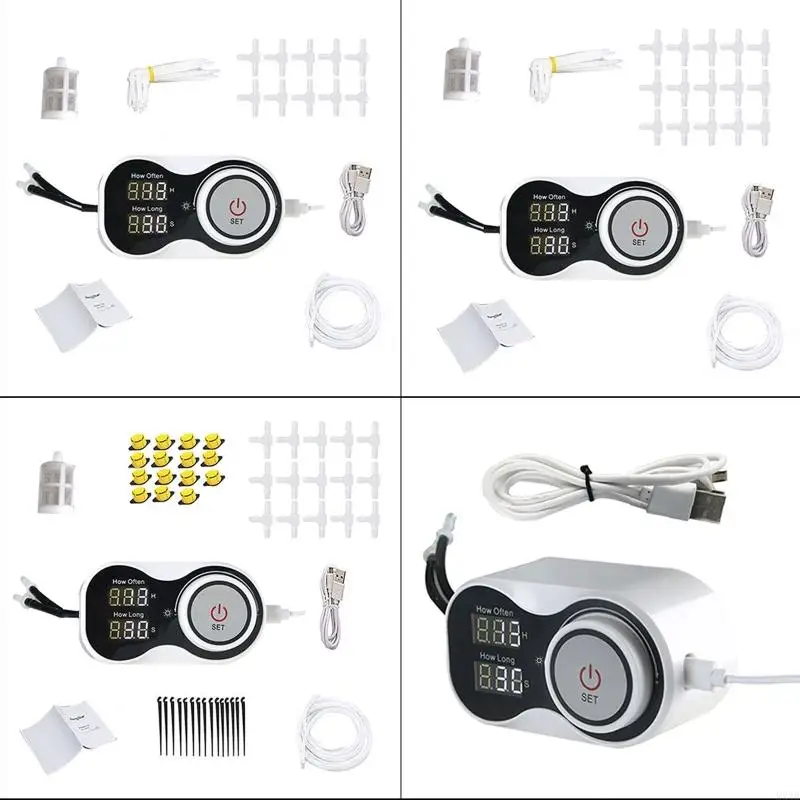 Automatic Watering Device Timer Intelligent Drip Water Pump Digital Garden Self-Watering Kit for Potted Plant