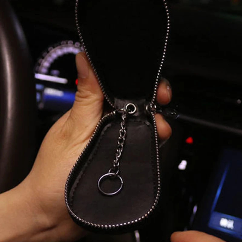 Car key case car key cover diamond-cut cute key case luxury keychain small wallet cartera llaves anahtar cüzdan key chain