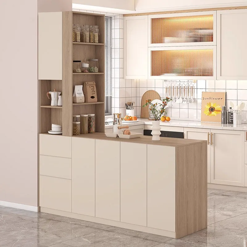 

Solid wood bar table Living room Dining room Wine cabinet Integrated kitchen Partition Household storage cabinet Customized