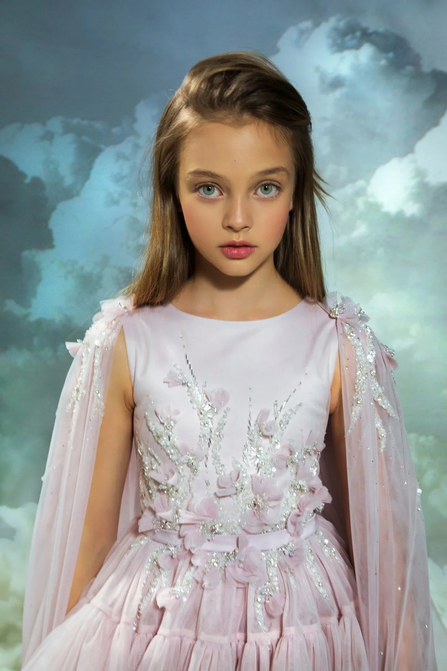 

Розовые платья принцессы с цветочным узором для девочек на свадьбу, кружевное платье с блестками и аппликацией для фотосессии, платья для первого причастия по индивидуальному заказу