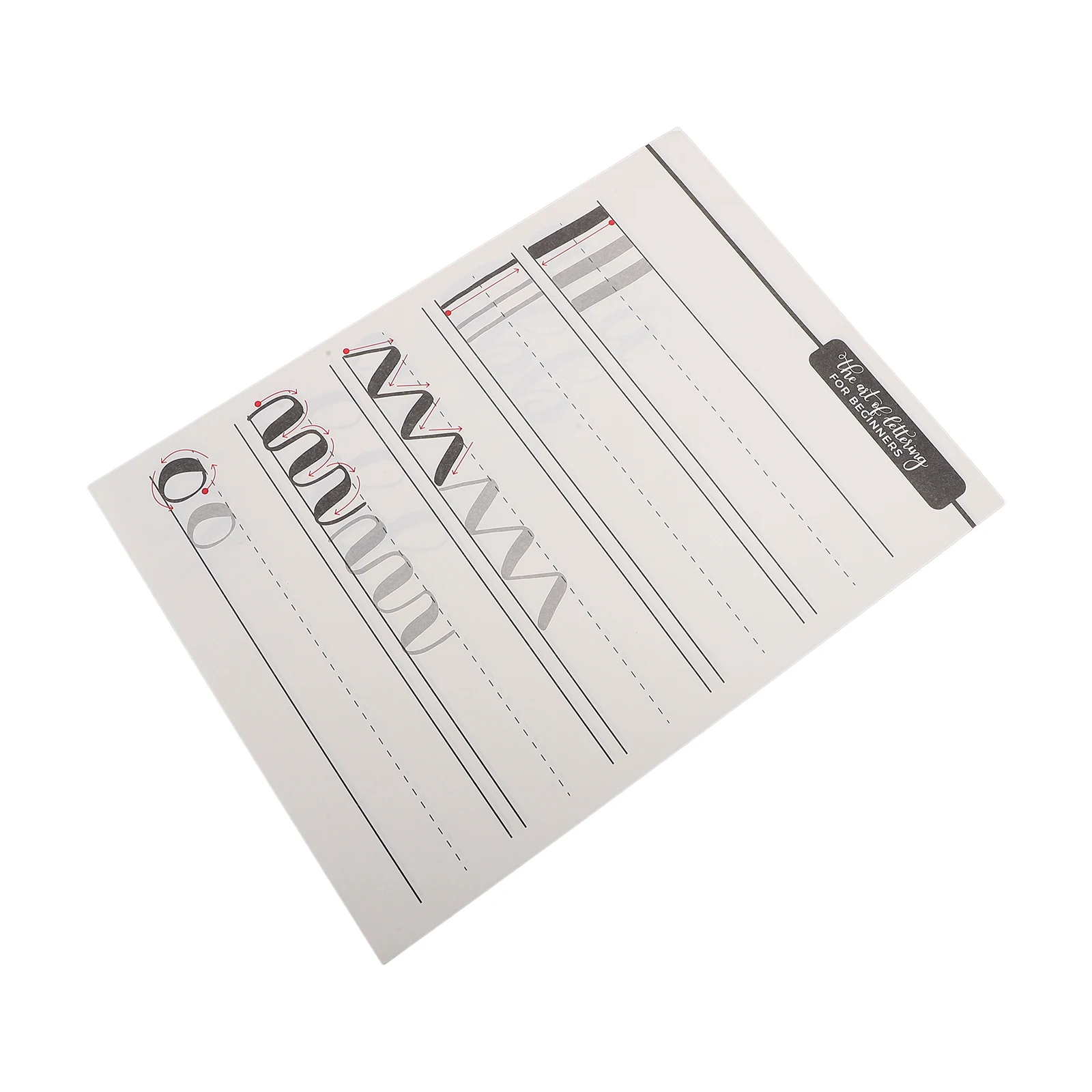 

Font Calligraphy Copybook English Letter Practice Paper Tracing Sheets Writing Handwriting Beginner Artistic Design Portable