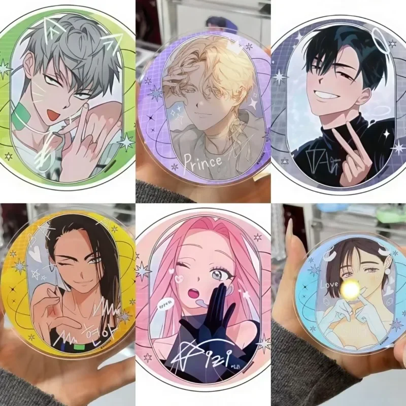 

Anime Alien Stagee Acrylic Coaster Set Till Mizi Ivan Coasters Drinks Desk Decor Cosplay Accessories Birthday Gifts for Friends