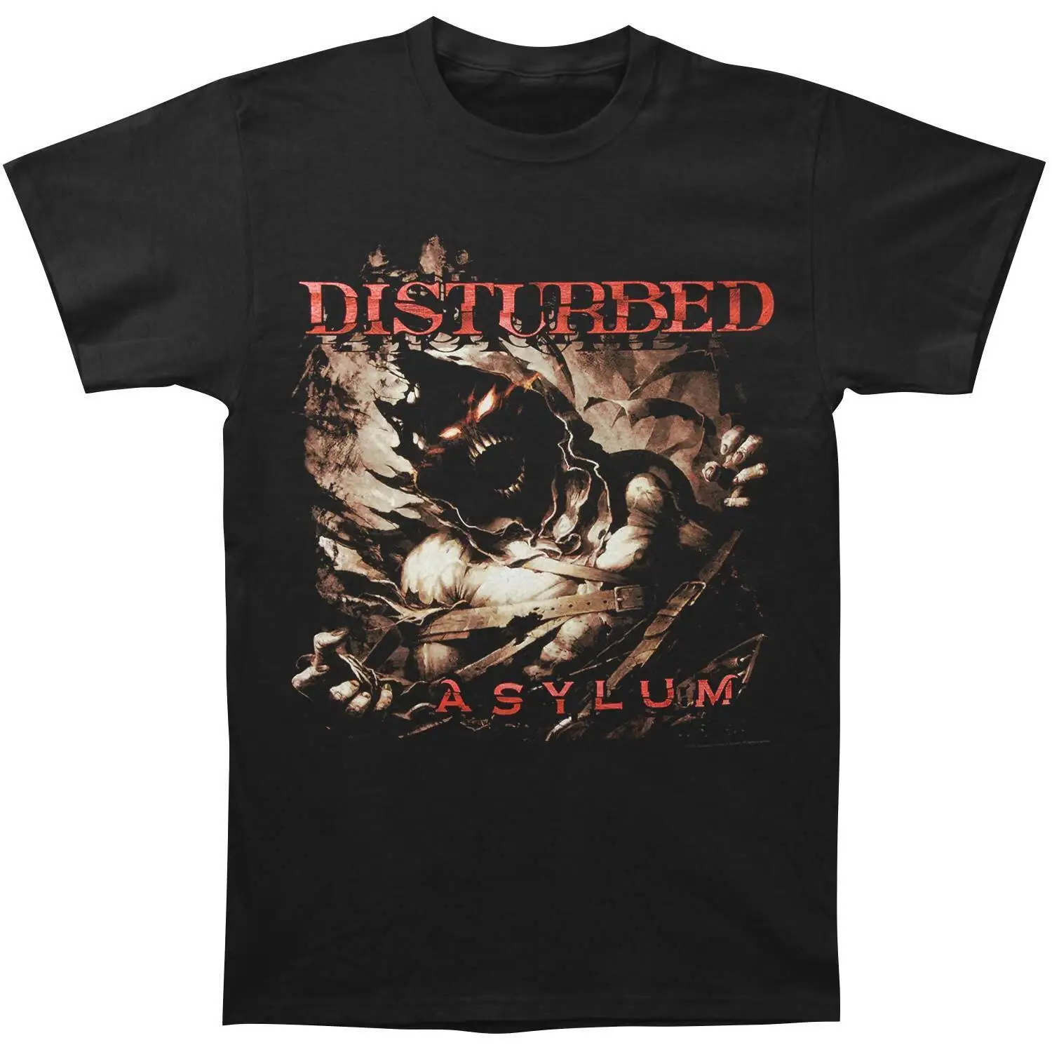 Men'S Disturbed Break Out T Shirt X Large Black