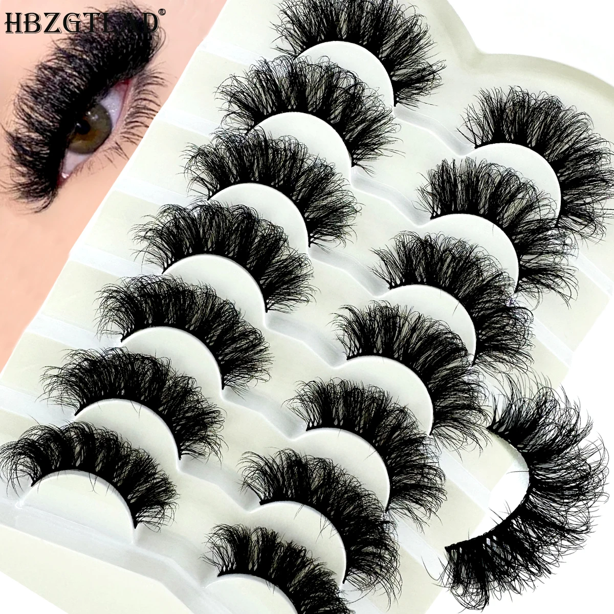 3Dミンクつけまつげ,長持ち,ふわふわ,見事なボリューム,エクステンション,太くて新しい,7ペア