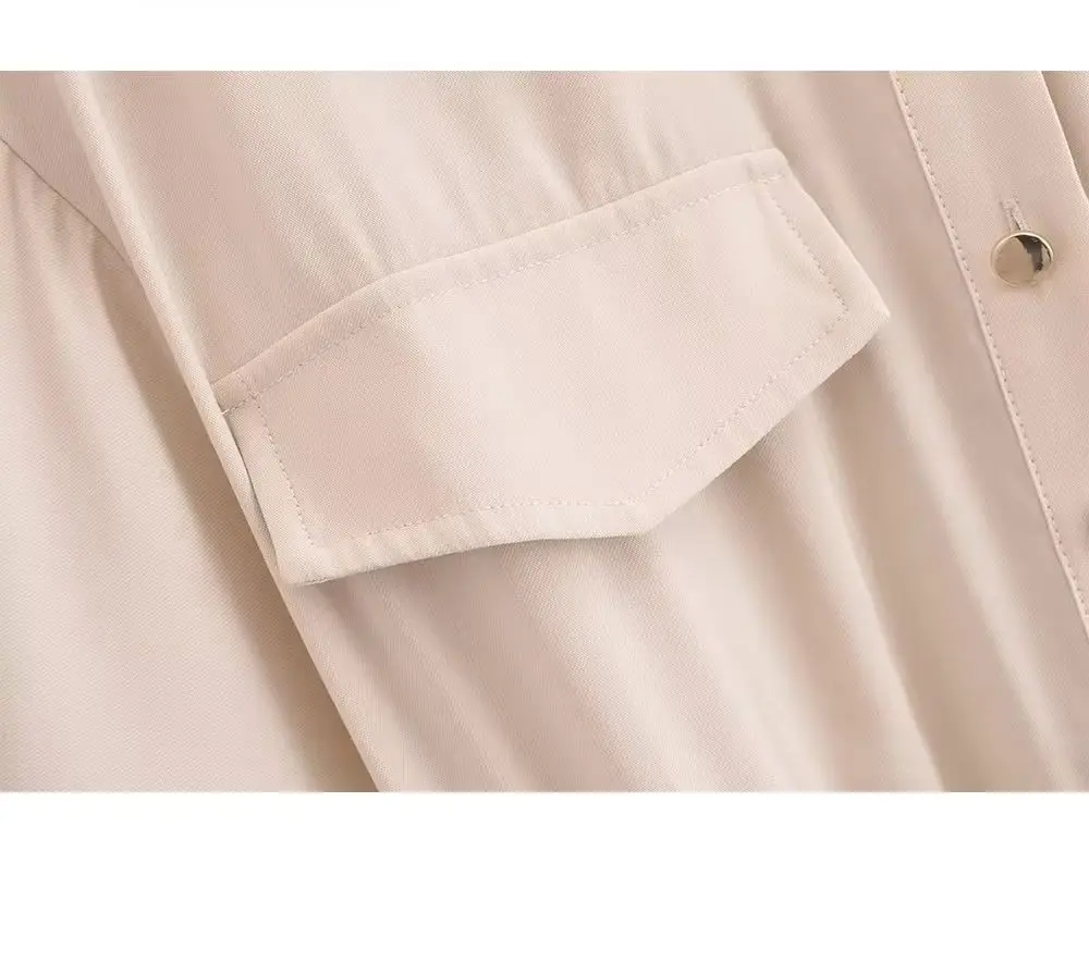 KONDALA ヴィンテージソリッドサッシュミニ女性ドレスカジュアル半袖女性シャツドレスファッション 2025 夏ベージュ Mujer Vestidos