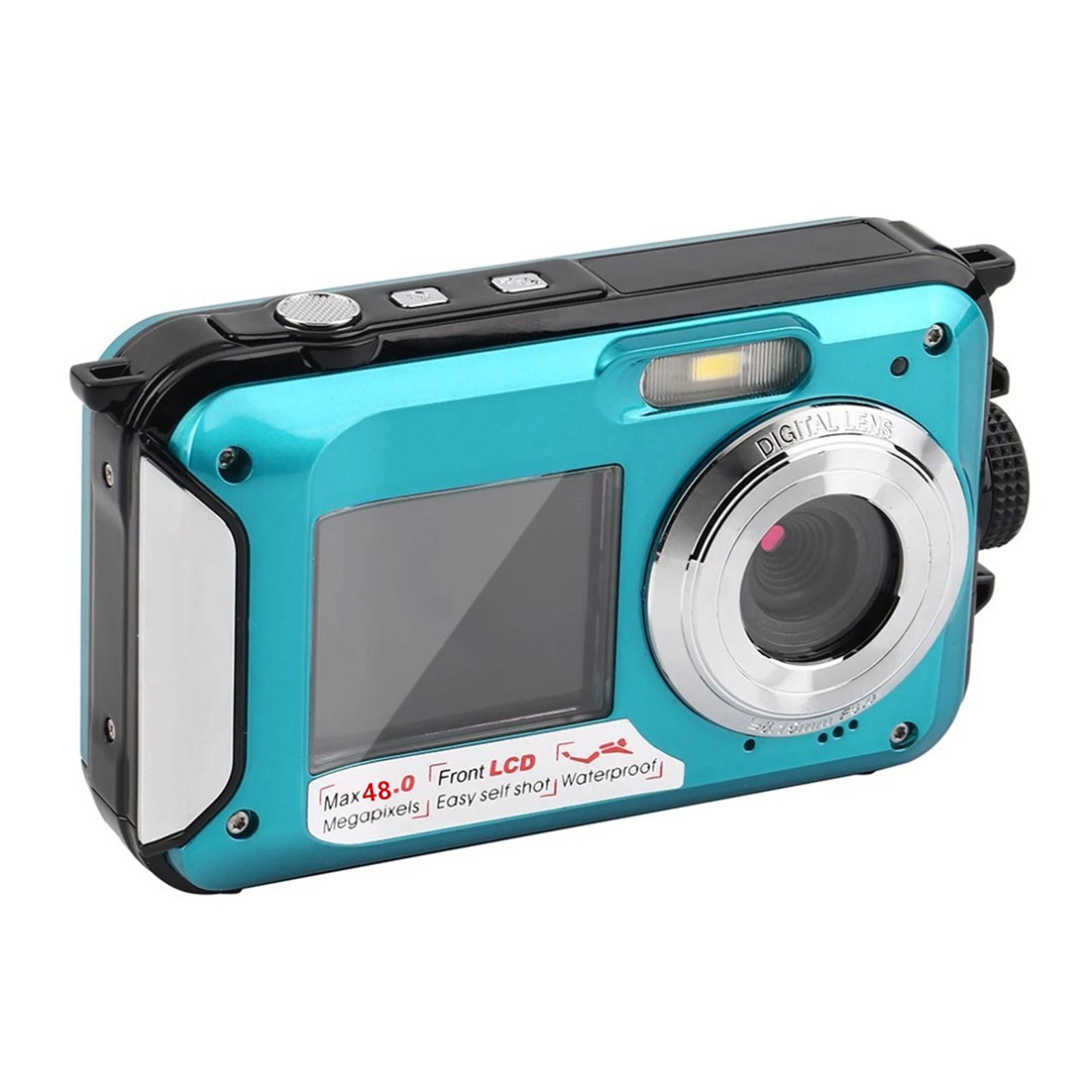 Automatic Flash Underwater Camera Waterproof Action Mini Camcorder 1080P Cam Outdoor Snorkeling Camping Travel Camera