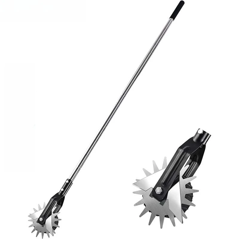 For Wheeled Rotary Lawn Trimmer Detachable Manual Edge Machine Weed Removal Tool