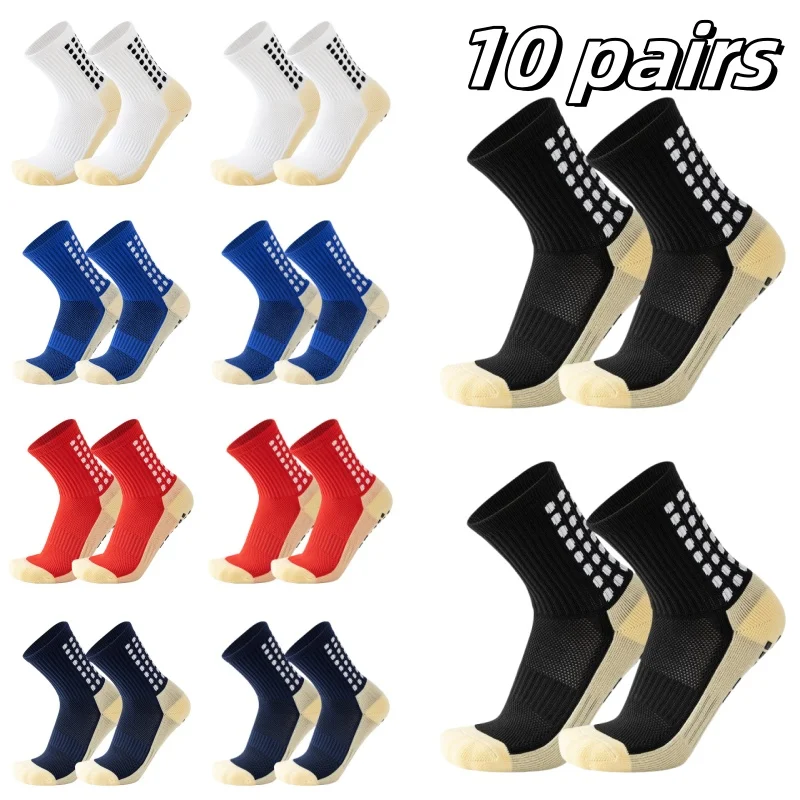 10 pairs/new non -sliding men's women's football socks are suitable for outdoor sports running baseball yoga sock