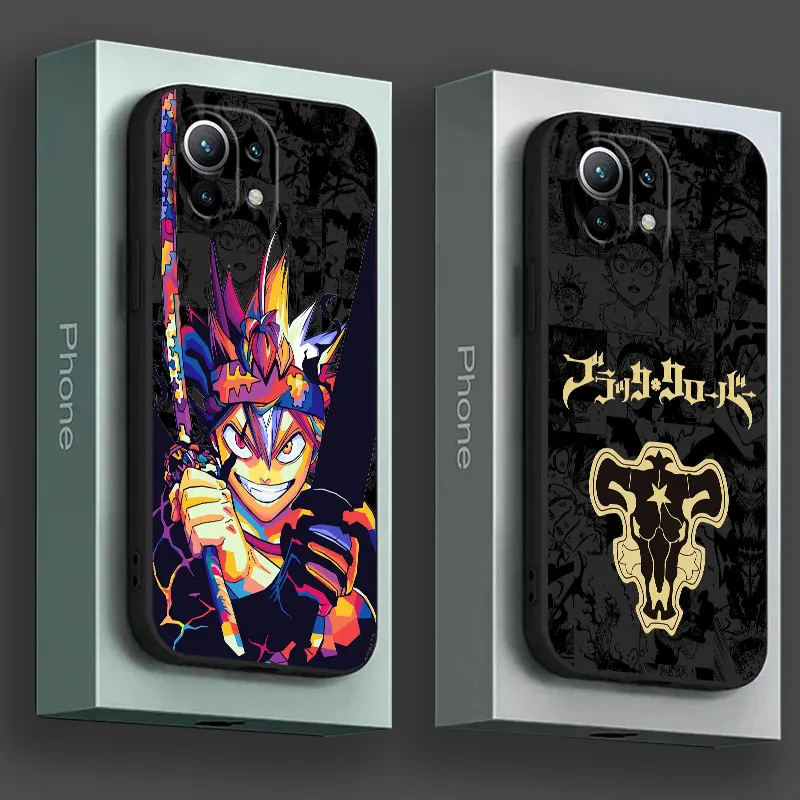 Blacjed – Nowoczesne etui na telefon z motywem Black Clover dla Xiaomi Poco i innych modeli