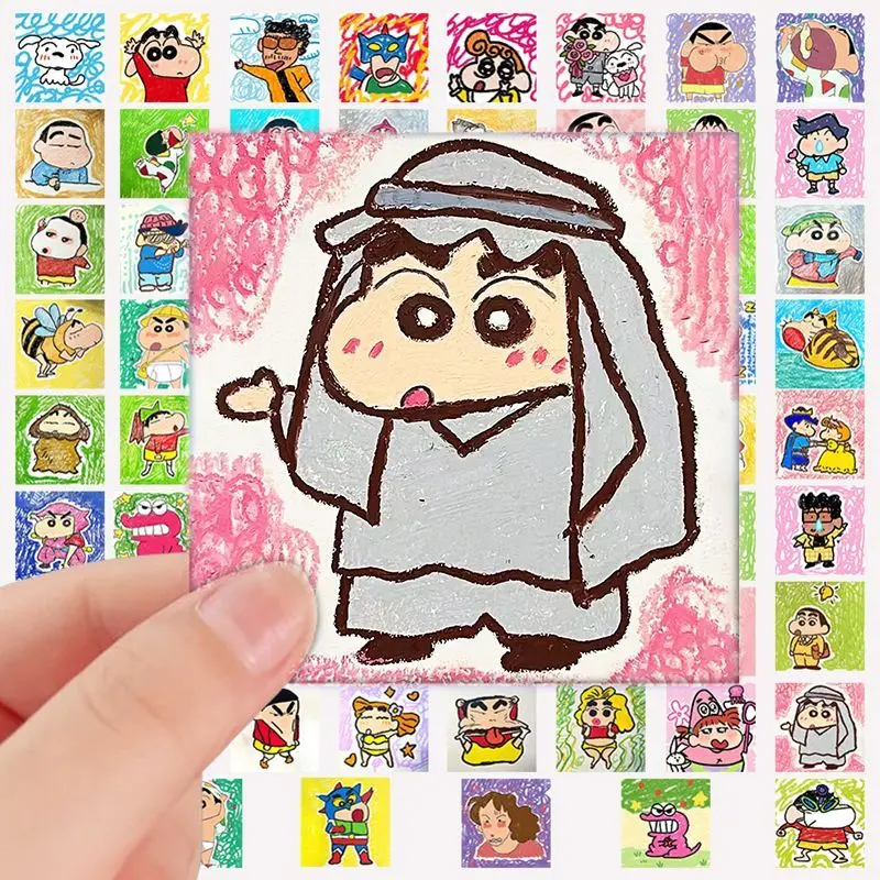 Crayon Shin-chan Cute Cartoon Graffiti Stickers, Kawaii DIY Student Notebook Decoration 70pcs Anime Merchandise Wholesale