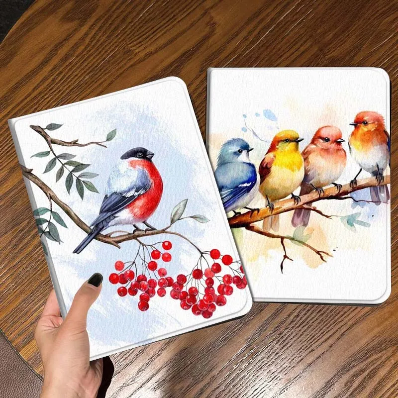 

Cartoon Bird Art Popular Gift For iPad Pro Air Mini 2 3 4 5 6 7 6th 7th 10th 11th 10.2 9.7 10.5 11 Foldable Tablet Case